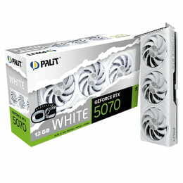 Видеокарта GF RTX 5070 12GB GDDR7 White OC Palit (NE75070U19K9-GB2050W)