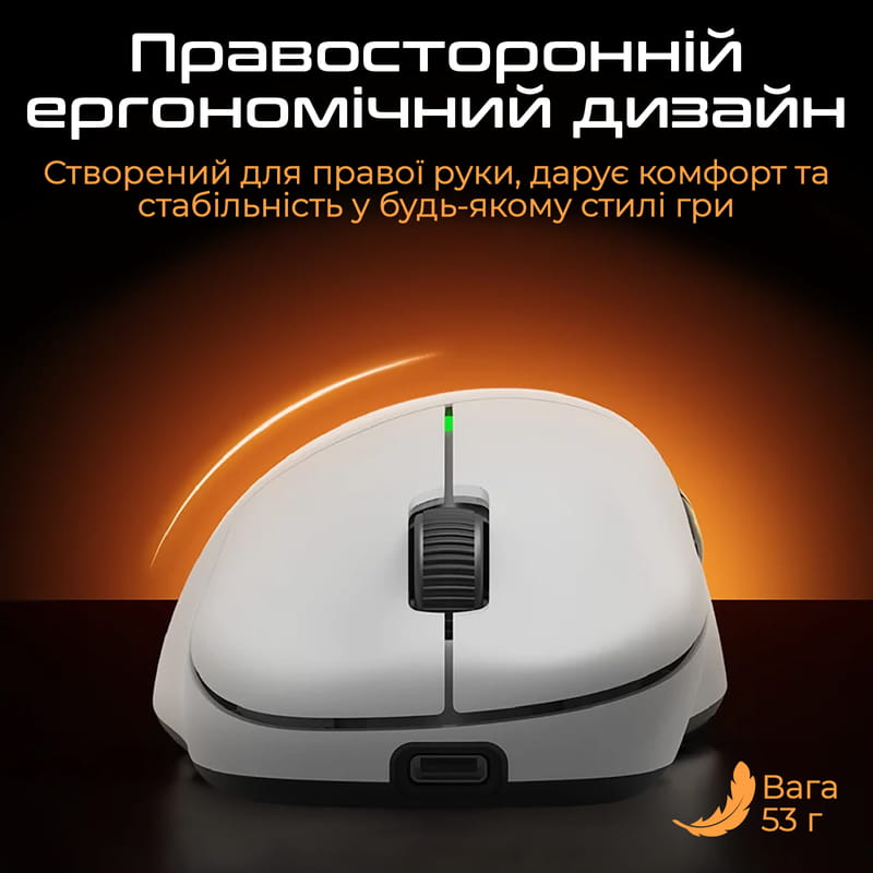 Мышь беспроводная RAWM ER21 White