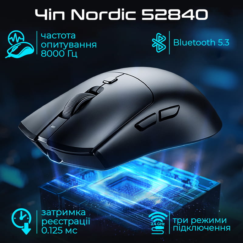 Мышь беспроводная RAWM SA-MH01 White
