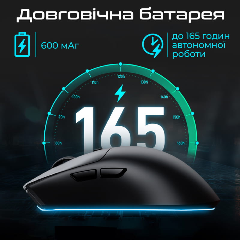 Мышь беспроводная RAWM SA-MH01 Black