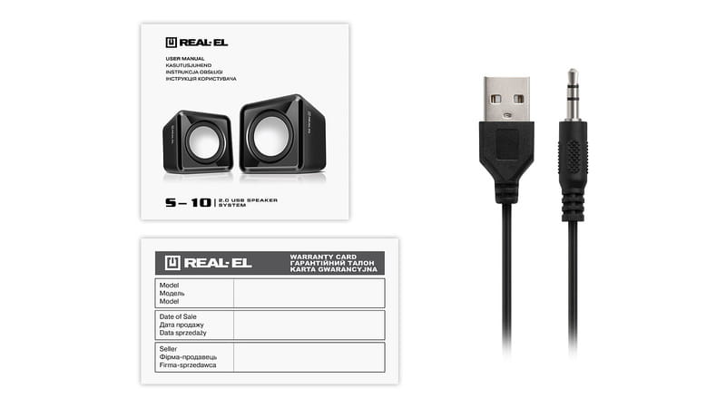 Акустическая система REAL-EL S-10 Black