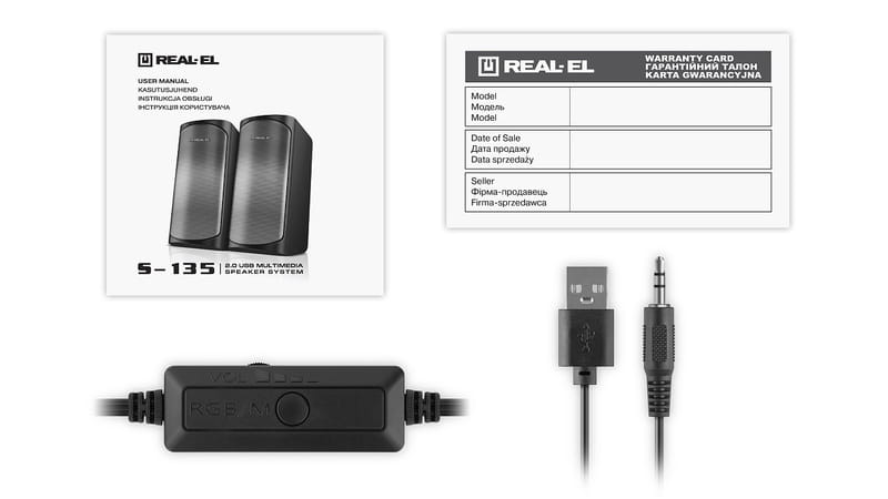 Акустическая система REAL-EL S-135 Black