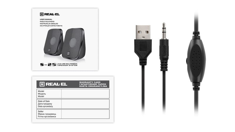 Акустическая система REAL-EL S-25 Black