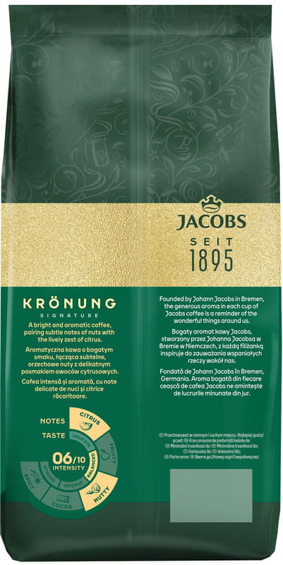 Кава в зернах Jacobs Kronung 1000г