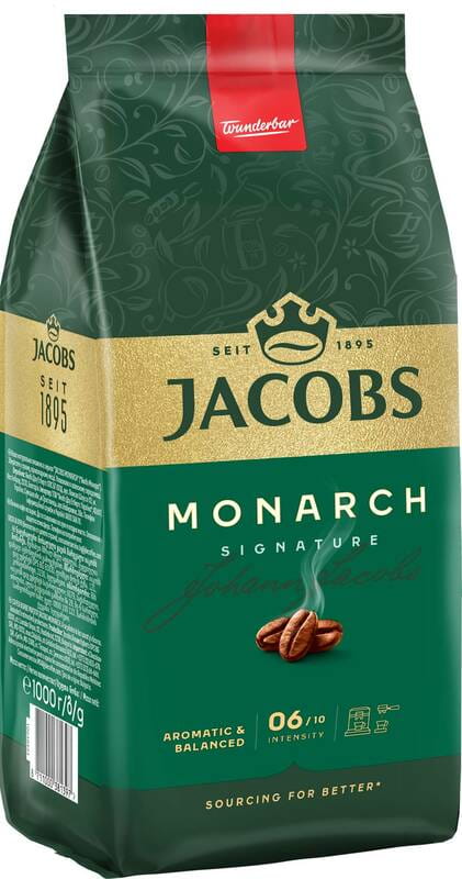 Кава в зернах Jacobs Monarch 1000г