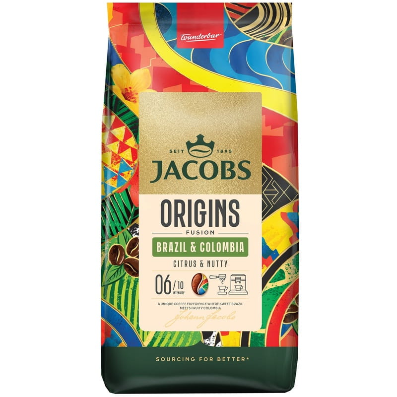 Кава в зернах Jacobs South America Blend 1000г
