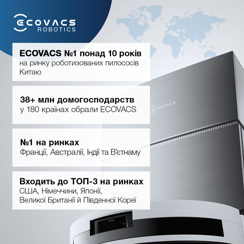 Робот-пилосос Ecovacs Deebot T30C Black (DLX71)