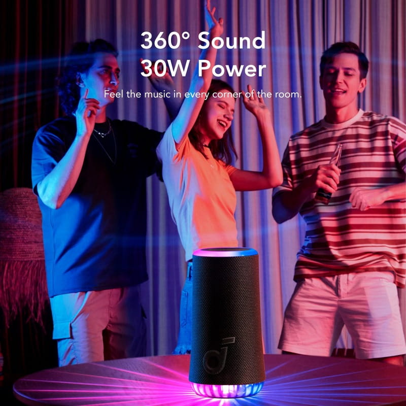 Купити Акустична система Anker SoundCore Glow Blue (A3166G31) Акустична система Anker SoundCore Glow Blue (A3166G31)