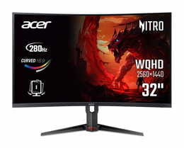 Монітор Acer 31.5" XZ323QUZ1bmiiprx (UM.HX3EE.105) VA Black 280Hz