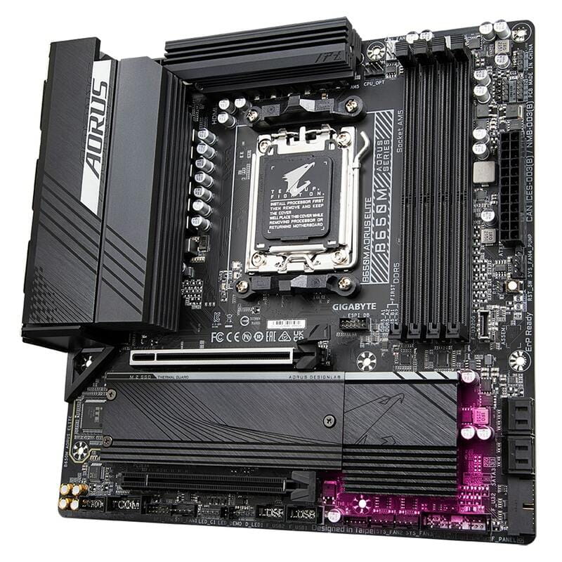 Материнська плата Gigabyte B650M Aorus Elite Socket AM5
