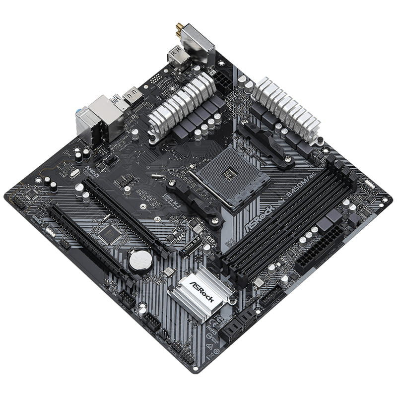Материнская плата ASRock B450M/ac R2.0 Socket AM4