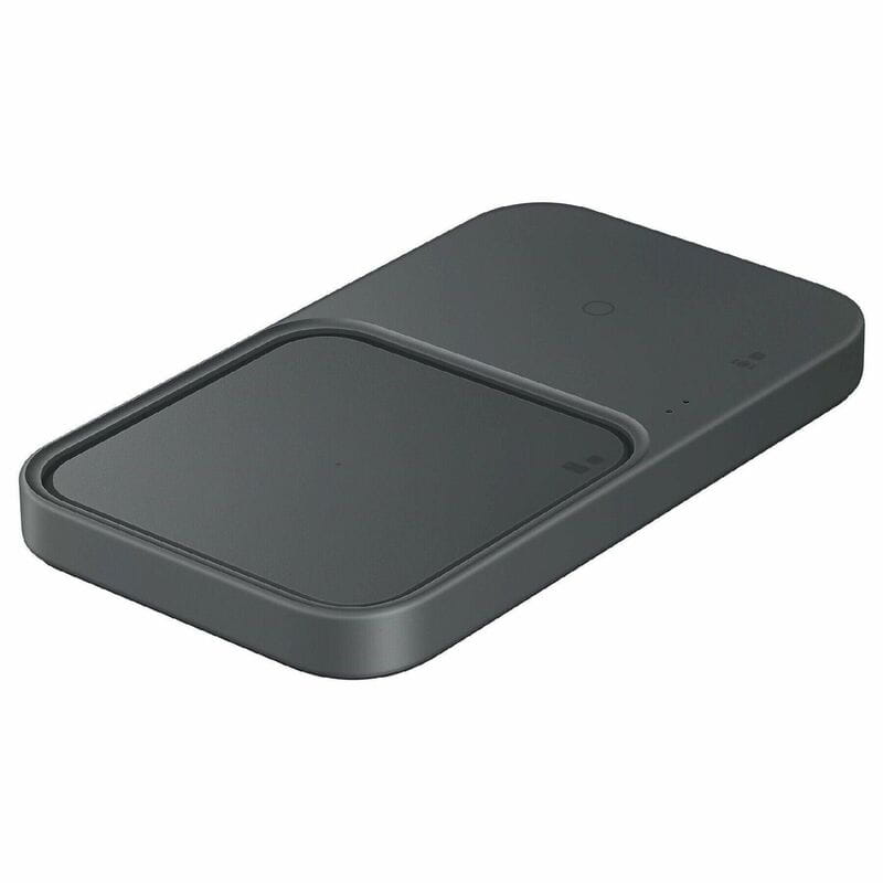 Бездротовий зарядний пристрій з блоком живлення Samsung EP-P5400 Wireless Charger Duo 15W Black (EP-P5400TBRGRU)