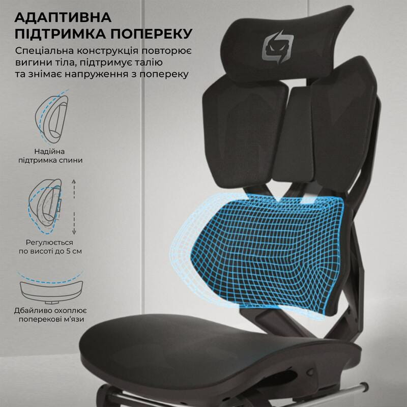 Кресло для геймеров Sihoo X5C Mesh Black (X5C-301)