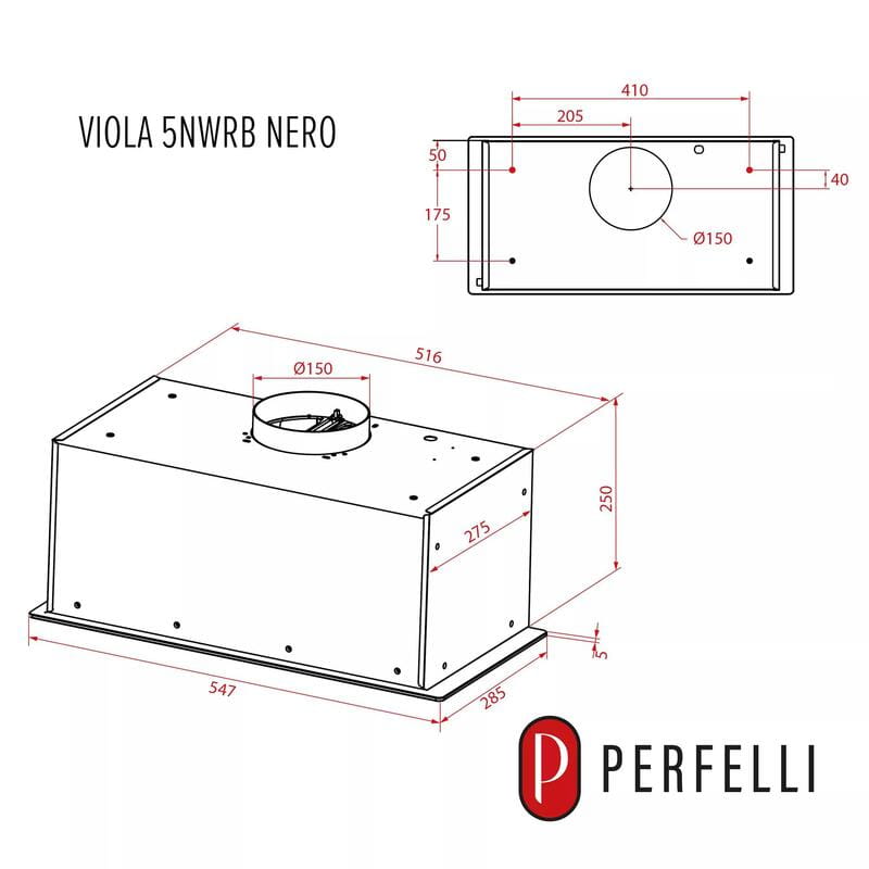 Вытяжка Perfelli VIOLA 5NWRB NERO