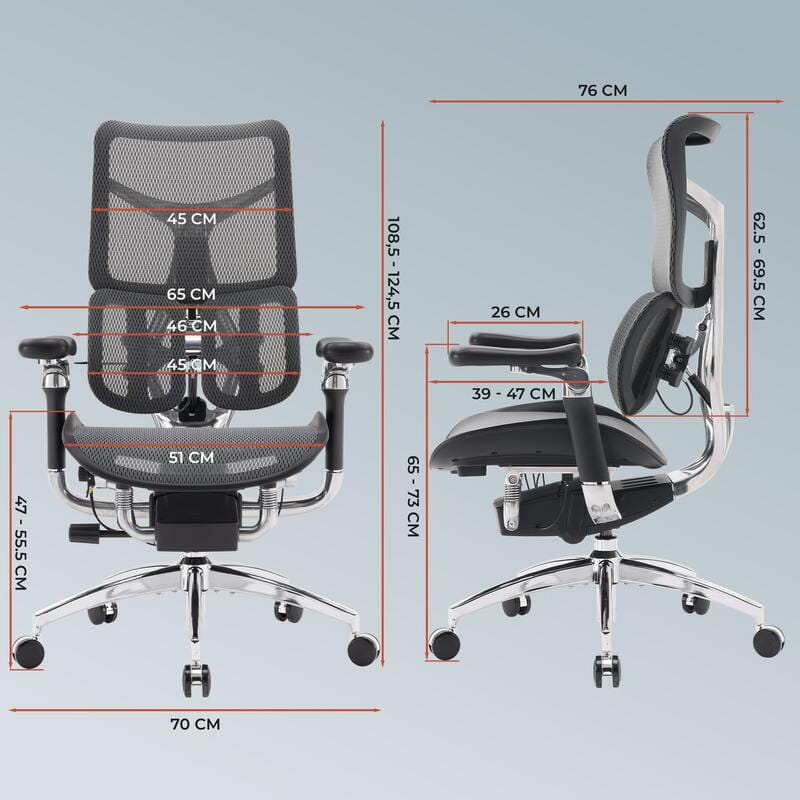 Кресло офисное Sihoo Doro S300 Mesh Dark Grey (S300-M201)