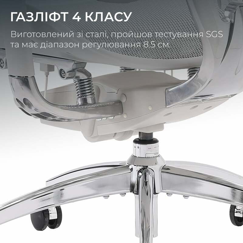 Крісло офісне Sihoo Doro S300 Mesh Light Grey (S300-M202)