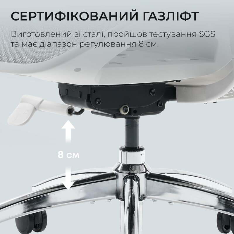 Крісло офісне Sihoo Doro S100 Mesh White (S100-M302)
