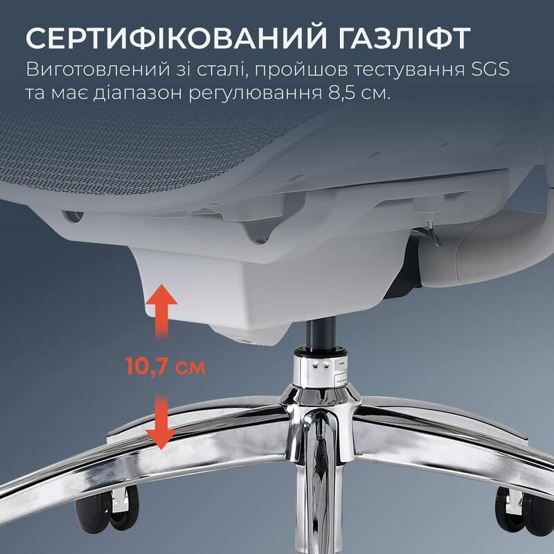 Крісло офісне Sihoo Doro C300 Pro Mesh White (DORO-C300-PRO-M102)