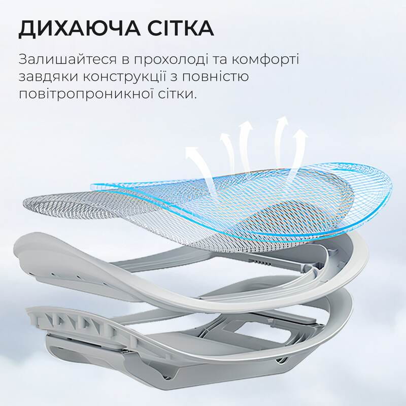 Крісло офісне Sihoo Doro C300 Pro Mesh White (DORO-C300-PRO-M102)