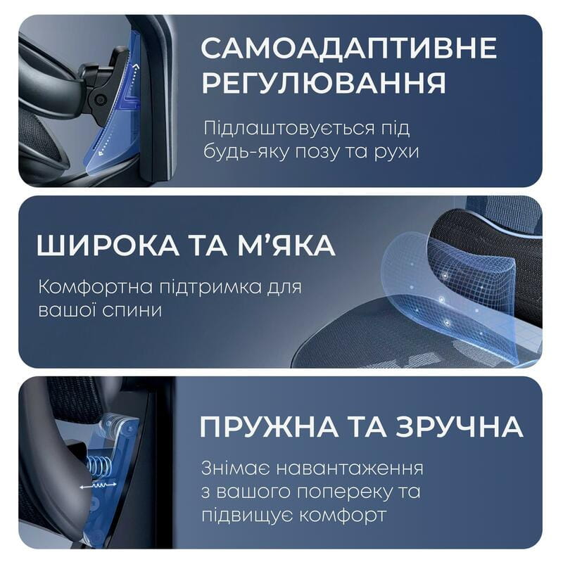 Крісло офісне Sihoo Doro C300L Mesh Black (DORO-C300L-A3-101)