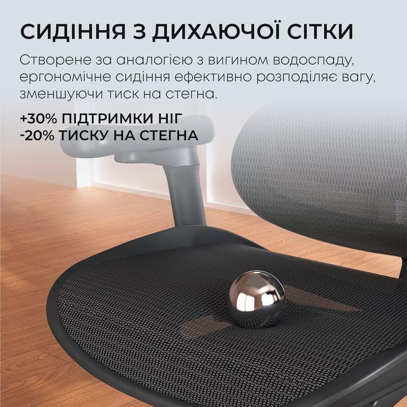 Крісло офісне Sihoo Doro C300L Mesh Black (DORO-C300L-A3-101)