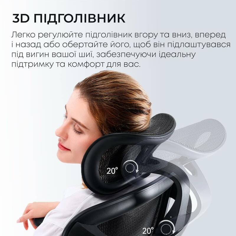 Крісло офісне Sihoo Doro C300L Mesh Black (DORO-C300L-A3-101)