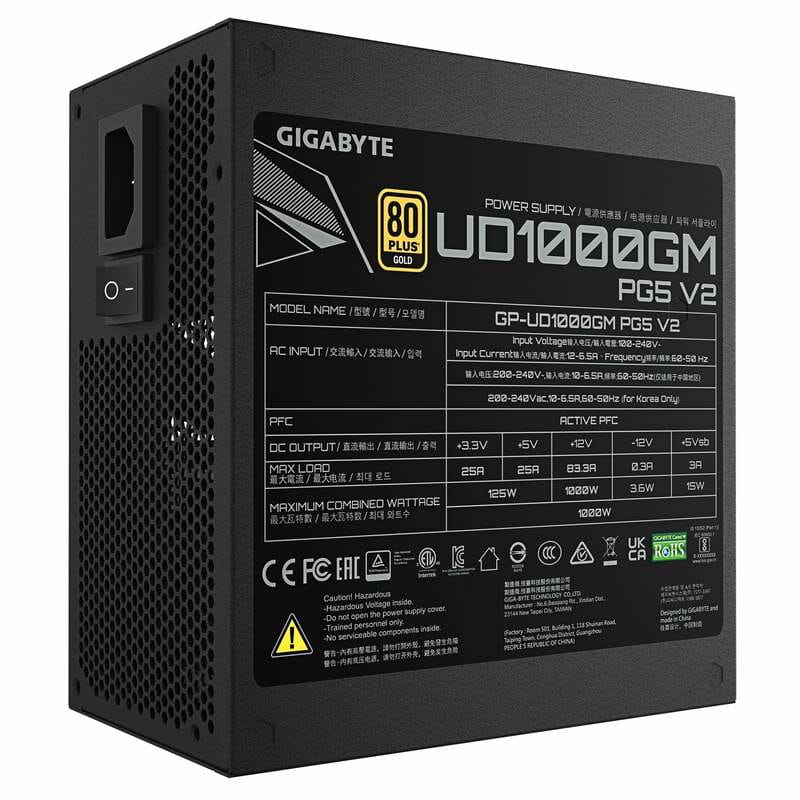 Блок живлення Gigabyte GP-UD1000GM PG5 V2 1000W