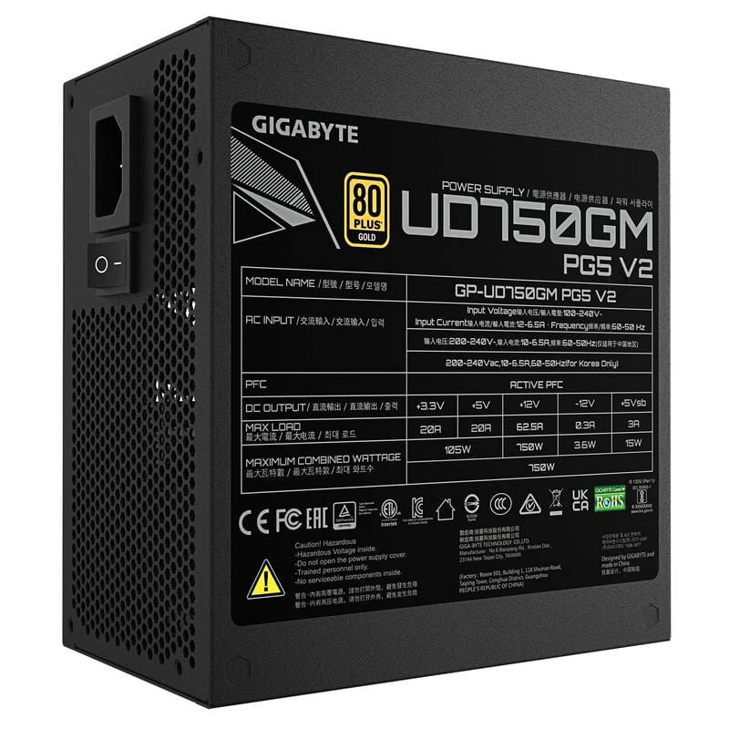 Блок питания Gigabyte GP-UD750GM PG5 V2 750W