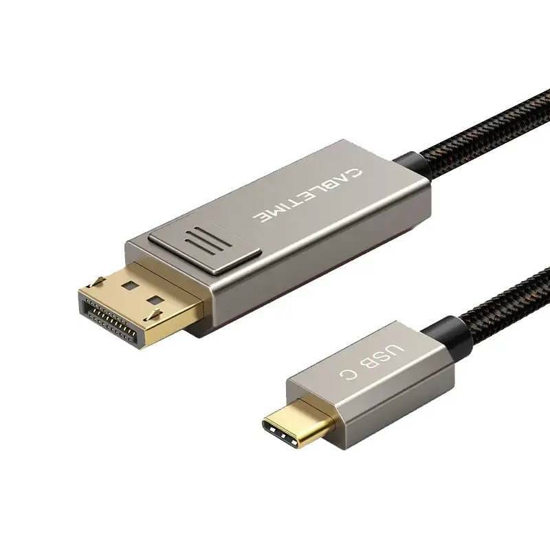 Кабель Cabletime USB Type-C - DisplayPort (M/M), 2 м, Black (CC23H)