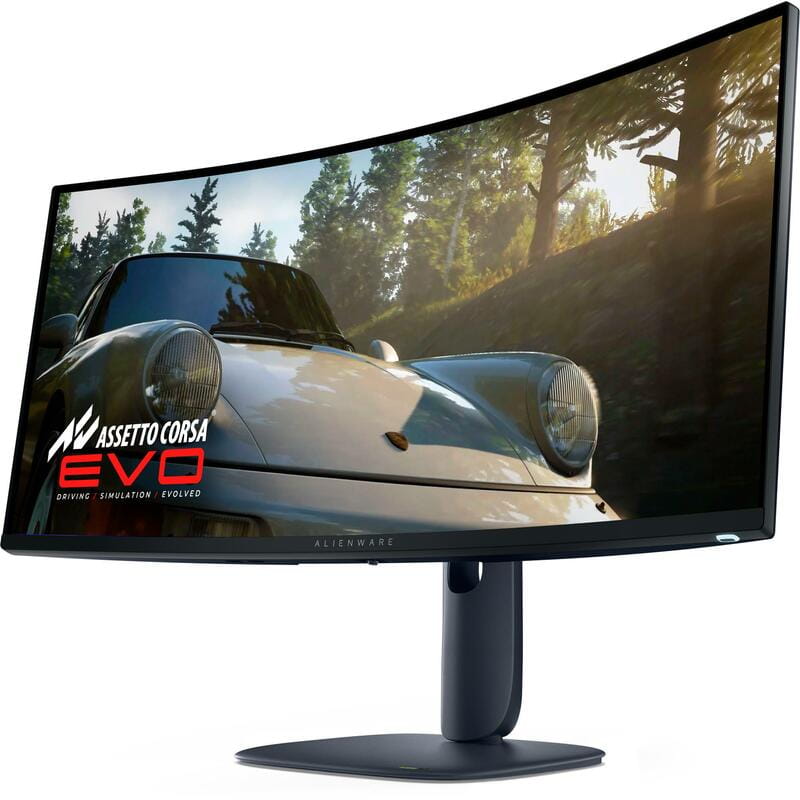 Монiтор Dell 34.2" Alienware AW3425DW (210-BRTW) QD-OLED Black Curved 240Hz