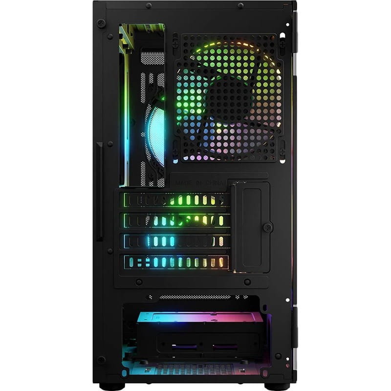 Корпус LogicConcept Portos Mesh+Glass ARGB Black без БЖ (AM-PORTOS-10-0000000-0002)