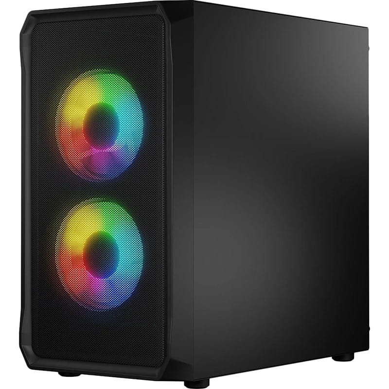 Корпус LogicConcept Portos Mesh+Glass ARGB Black без БЖ (AM-PORTOS-10-0000000-0002)