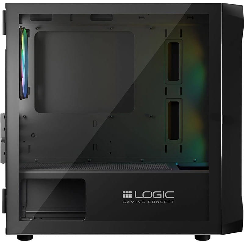 Корпус LogicConcept Portos Mesh+Glass ARGB Black без БЖ (AM-PORTOS-10-0000000-0002)