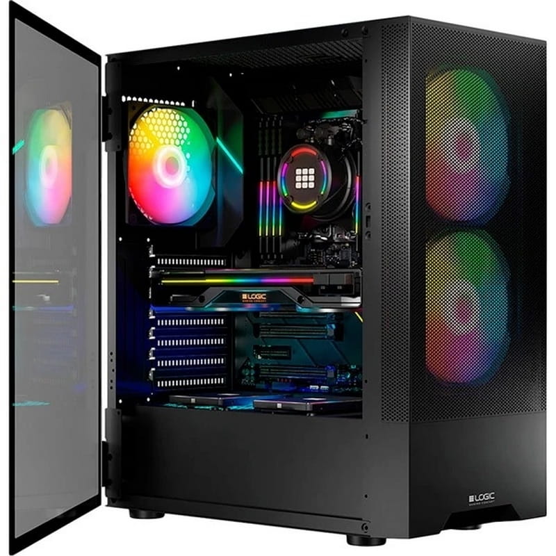 Корпус LogicConcept Arya Mesh+Glass ARGB Black без БП (AT-ARYA-10-000000-0002)