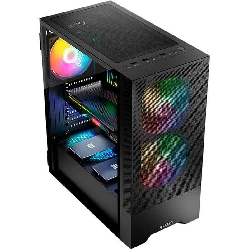 Корпус LogicConcept Arya Mesh+Glass ARGB Black без БП (AT-ARYA-10-000000-0002)