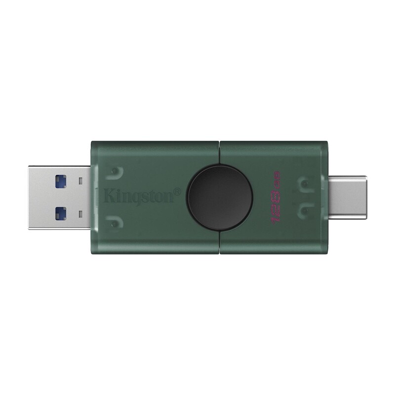 Флеш-накопичувач USB3.2 128GB Type-C Kingston DataTraveler Duo Green (DTDEG2/128GB)