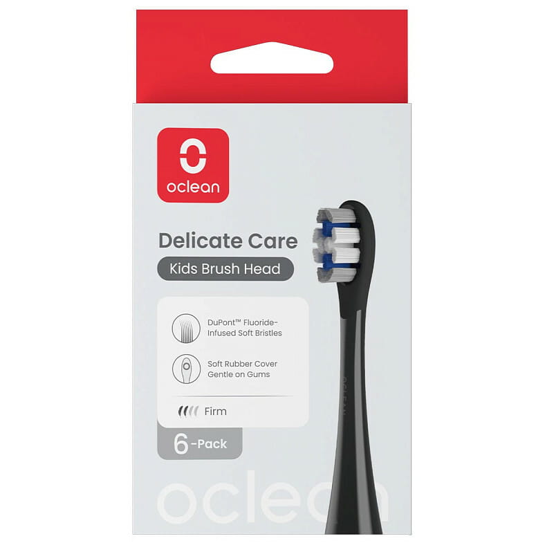 Насадка для зубной электрощетки Oclean X Kids P3K8 Black (6 шт) (6970810557381)