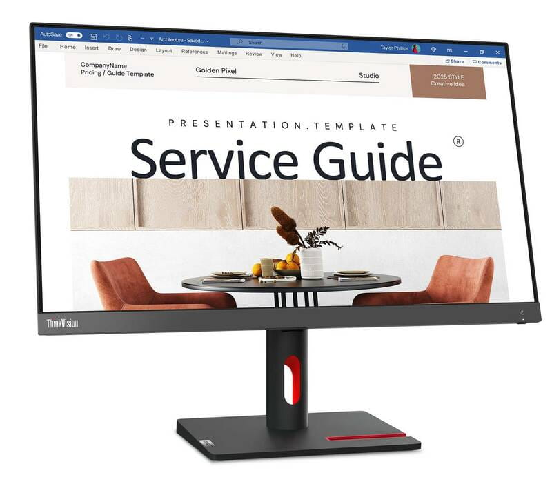 Монiтор Lenovo 23.8" ThinkVision S24i-30 (63DEKAT3UA) IPS Black 100Hz