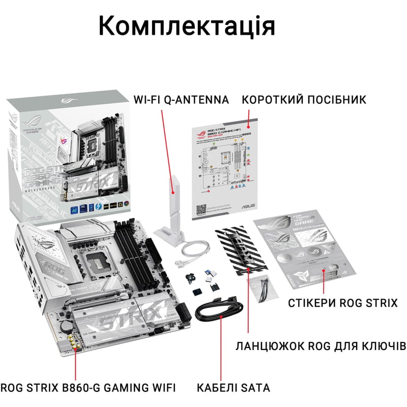 Материнская плата Asus ROG Strix B860-G Gaming WiFi Socket 1851