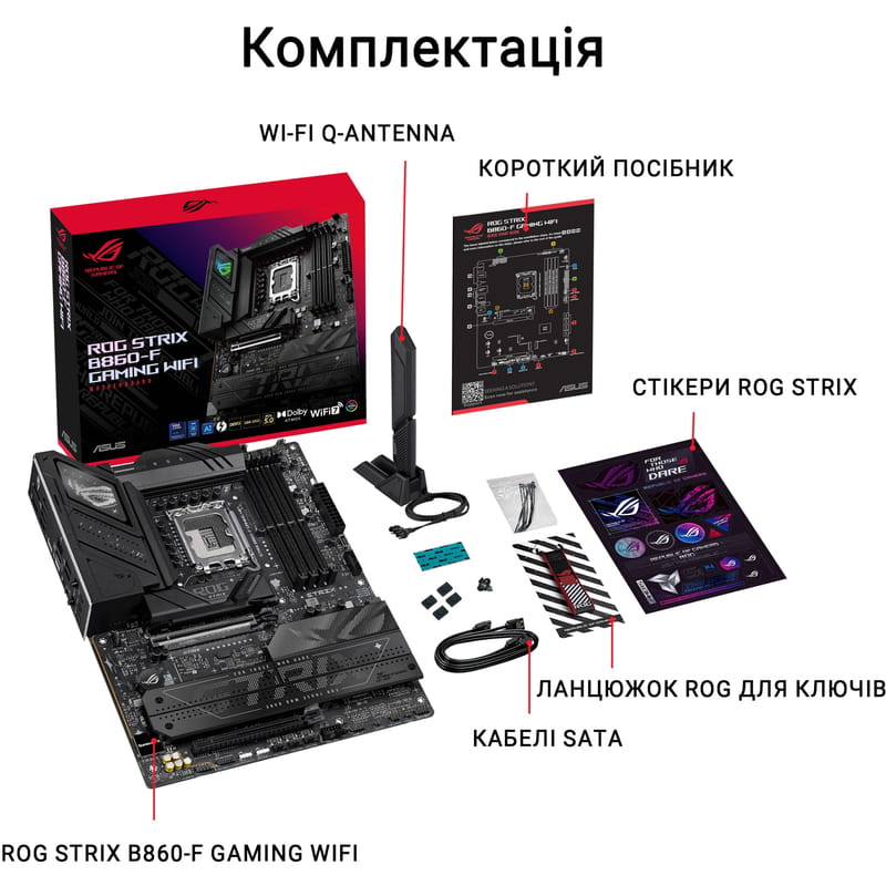 Материнская плата Asus ROG Strix B860-F Gaming WiFi Socket 1851
