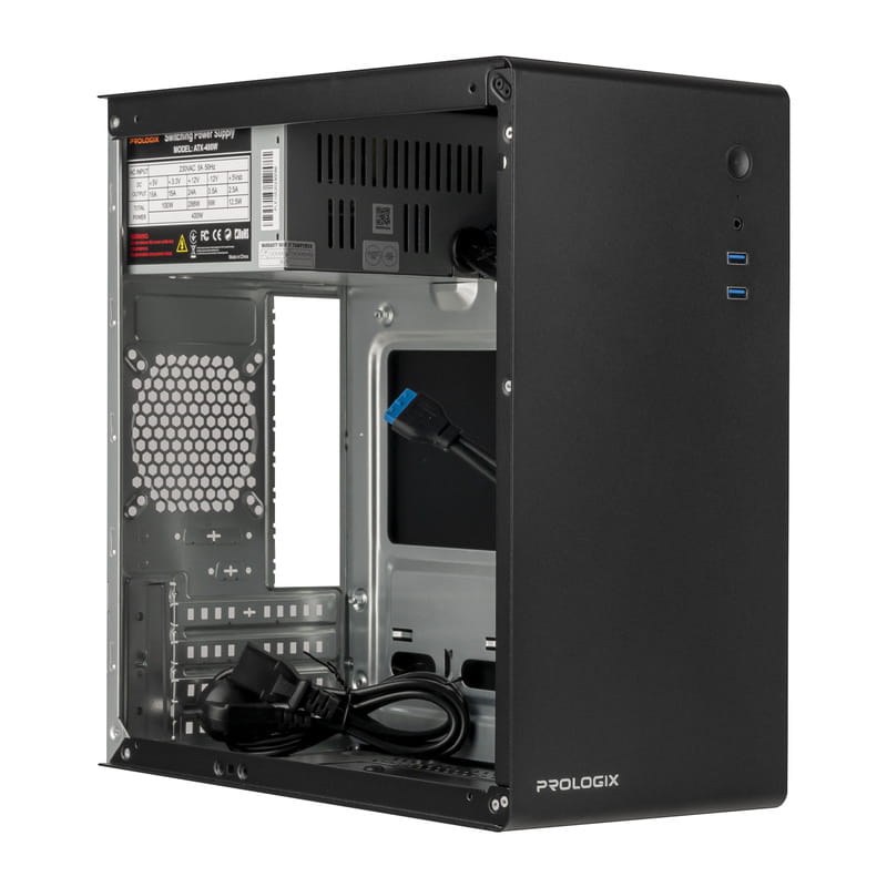 Корпус Prologix E105 Black 400W_сборка