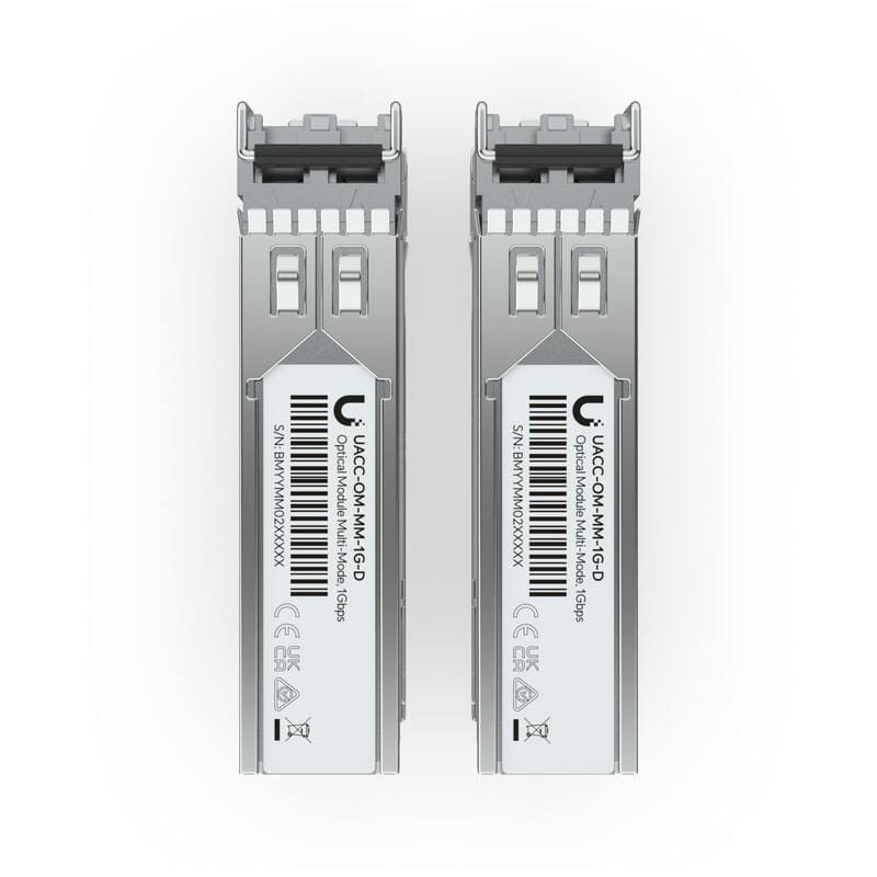 Модуль SFP Ubiquiti 1G Multi-Mode Optical Module 2 pack (UACC-OM-MM-1G-D-2)