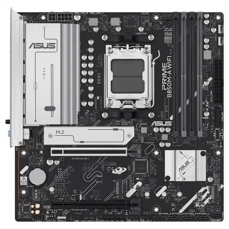 Материнська плата Asus Prime B850M-A WiFi Socket AM5
