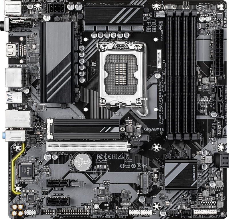 Материнська плата Gigabyte B760M DS3H WiFi6E Gen5 Socket 1700