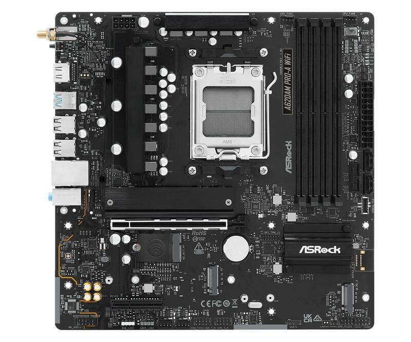 Материнская плата ASRock A620AM Pro-A WiFi Socket AM5