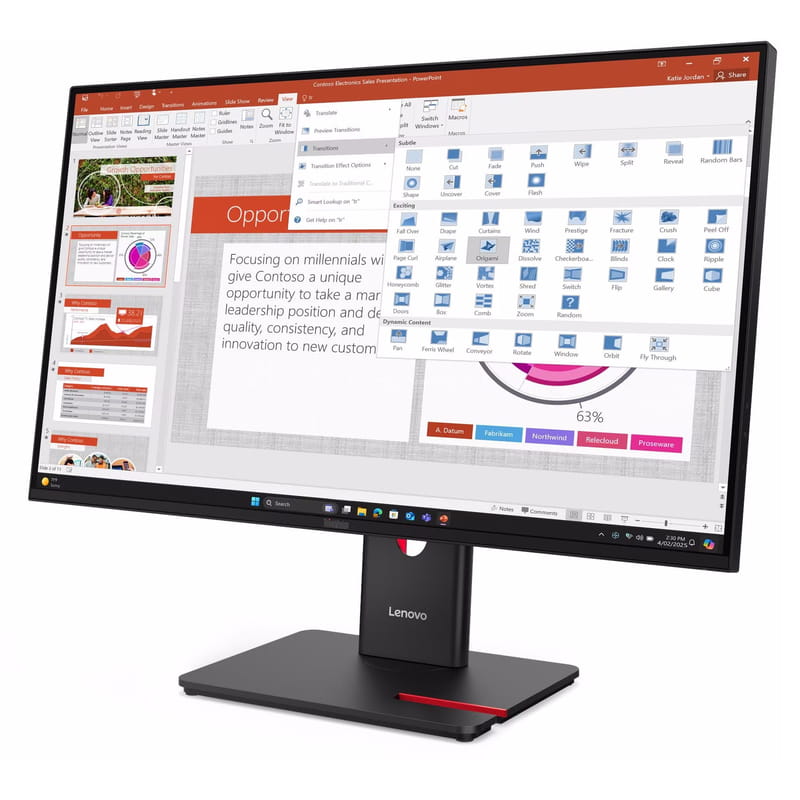 Монітор Lenovo 27" ThinkVision T27-40 (64A5MAT6UA) IPS Black 120Hz