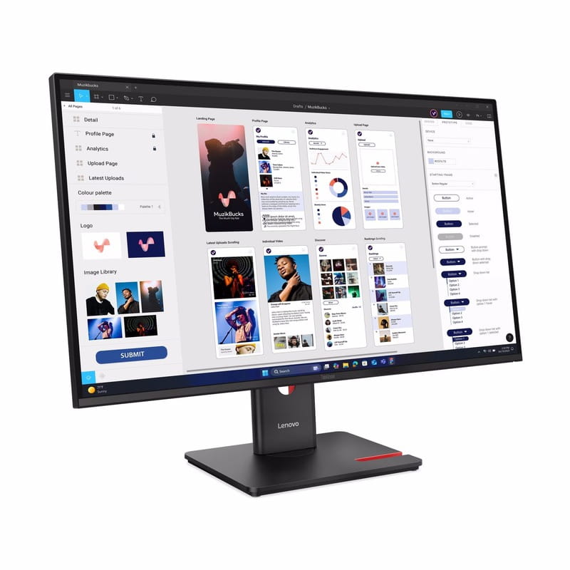 Монітор Lenovo 31.5" ThinkVision T32ud-40 (64B0GAT1UA) IPS Black