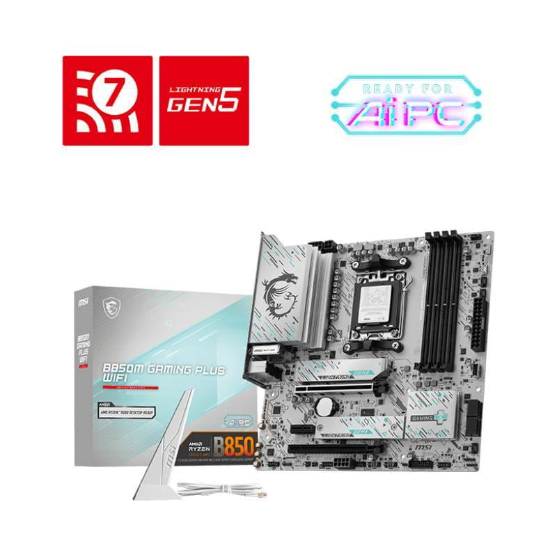 Материнська плата MSI B850M  Gaming Plus WiFi Socket AM5