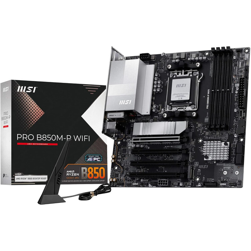 Материнська плата MSI Pro B850M-P WiFi Socket AM5