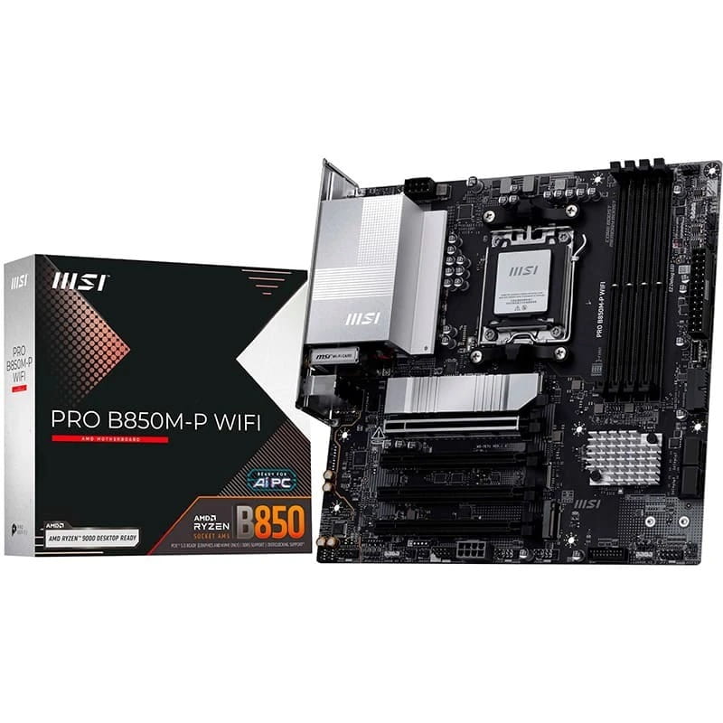 Материнська плата MSI Pro B850M-P WiFi Socket AM5